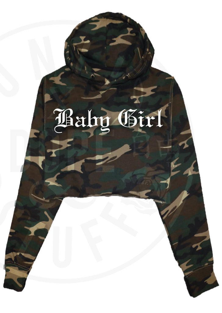 Baby Girl Cropped Hoodie