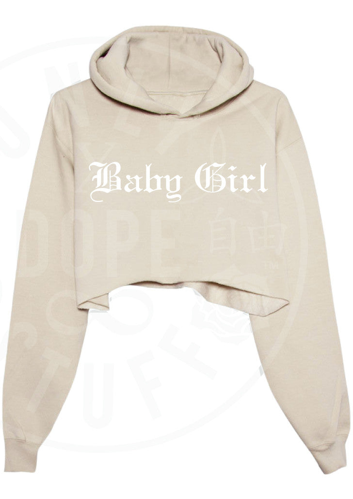 Baby Girl Cropped Hoodie