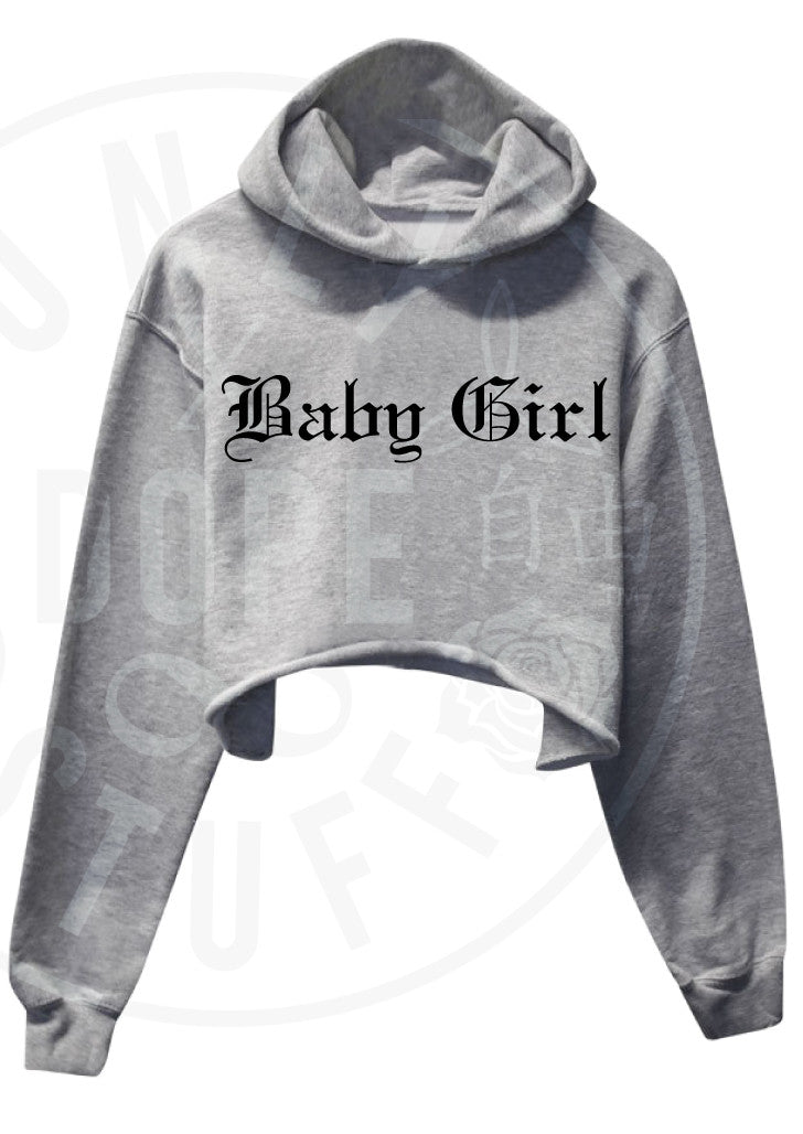 Baby Girl Cropped Hoodie