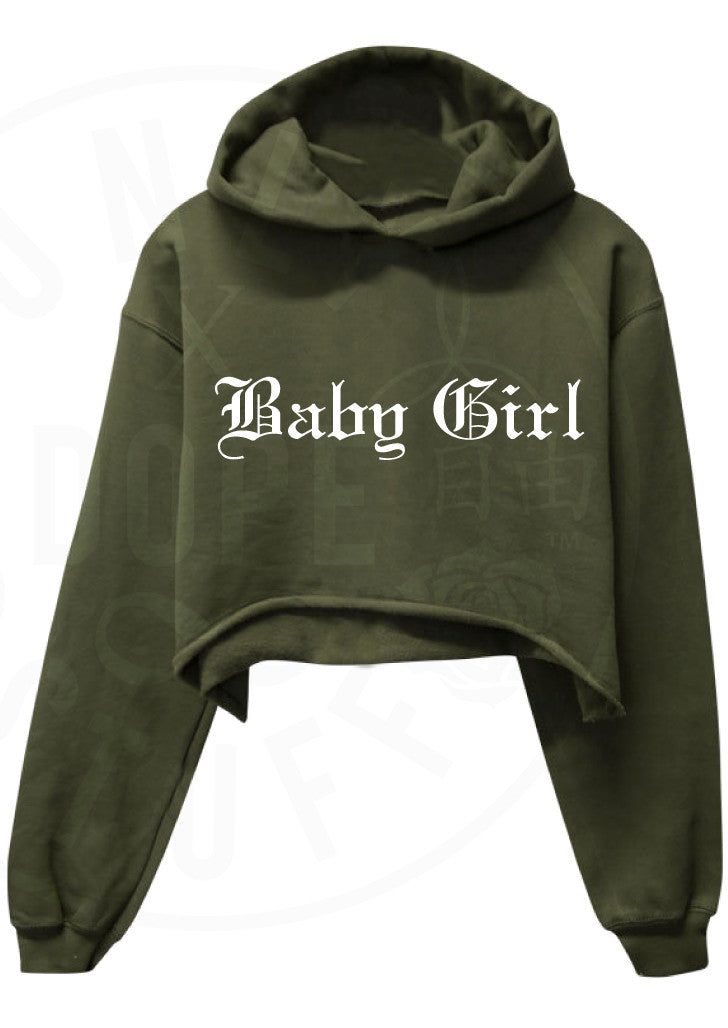 Baby Girl Cropped Hoodie