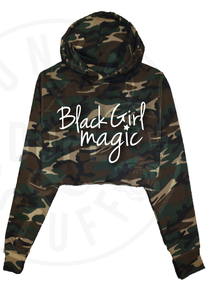 Black Girl Magic Cropped Hoodie