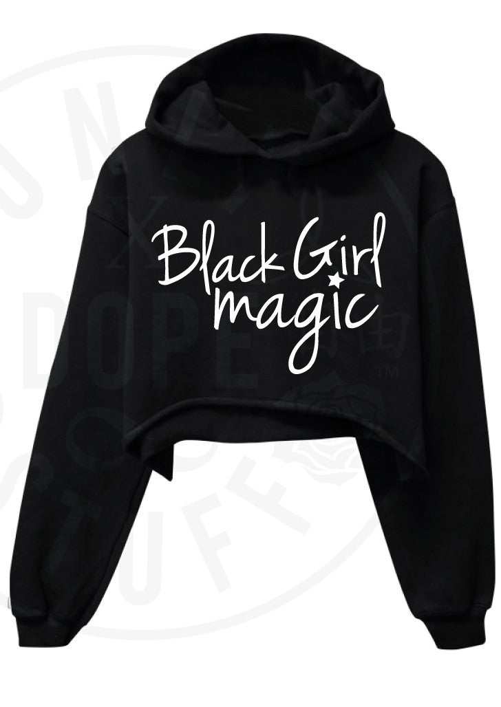 Black Girl Magic Cropped Hoodie