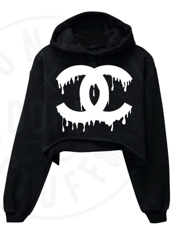 Drip Couture Cropped Hoodie