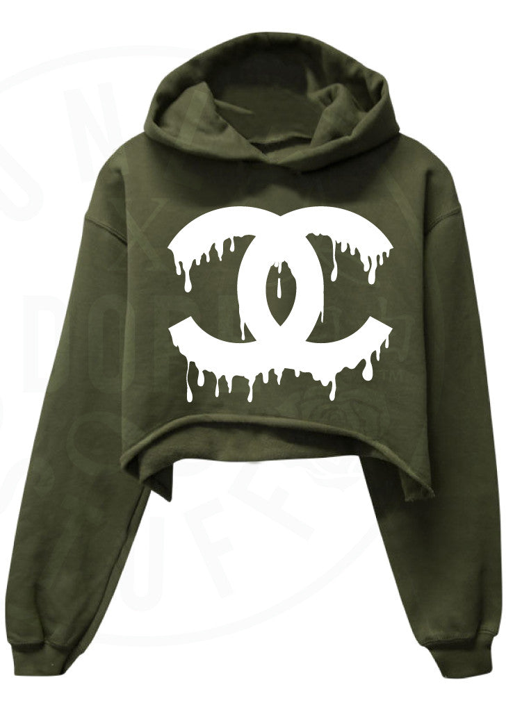 Drip Couture Cropped Hoodie