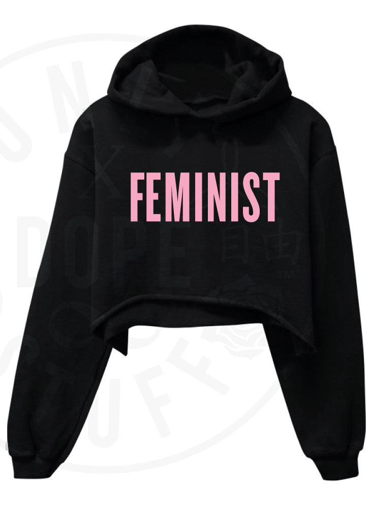 Feminist Cropped Hoodie