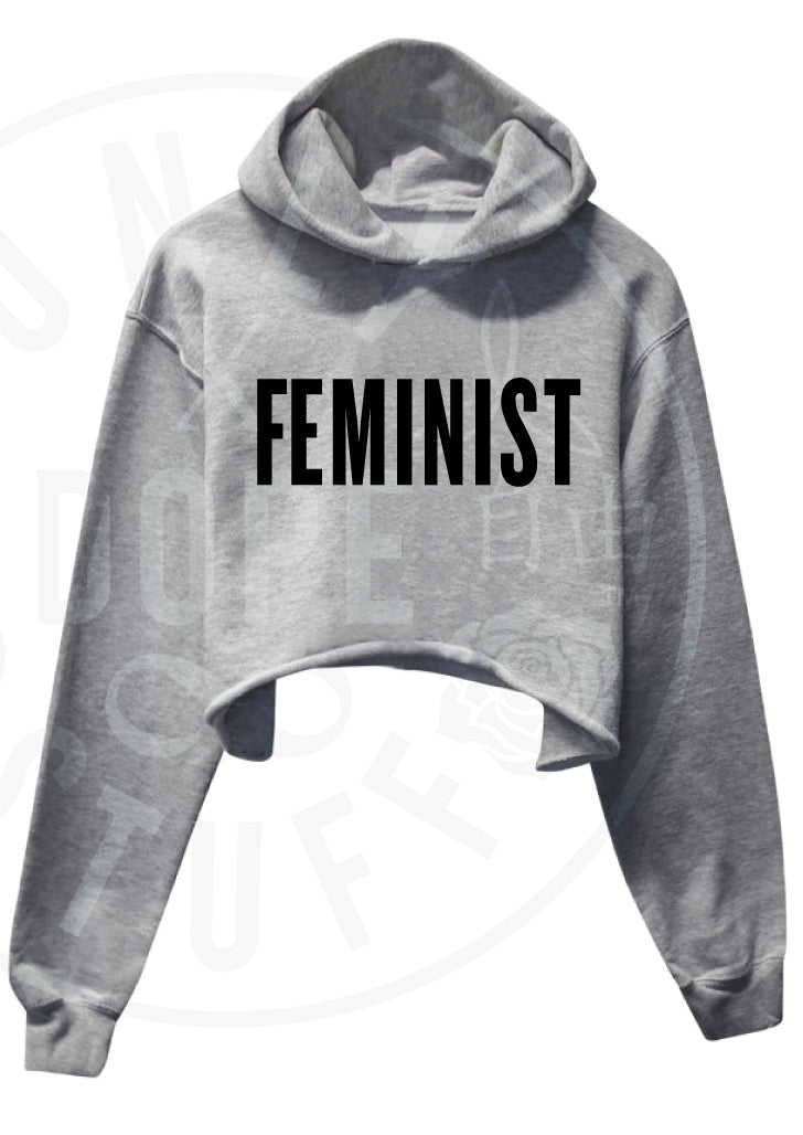 Feminist Cropped Hoodie