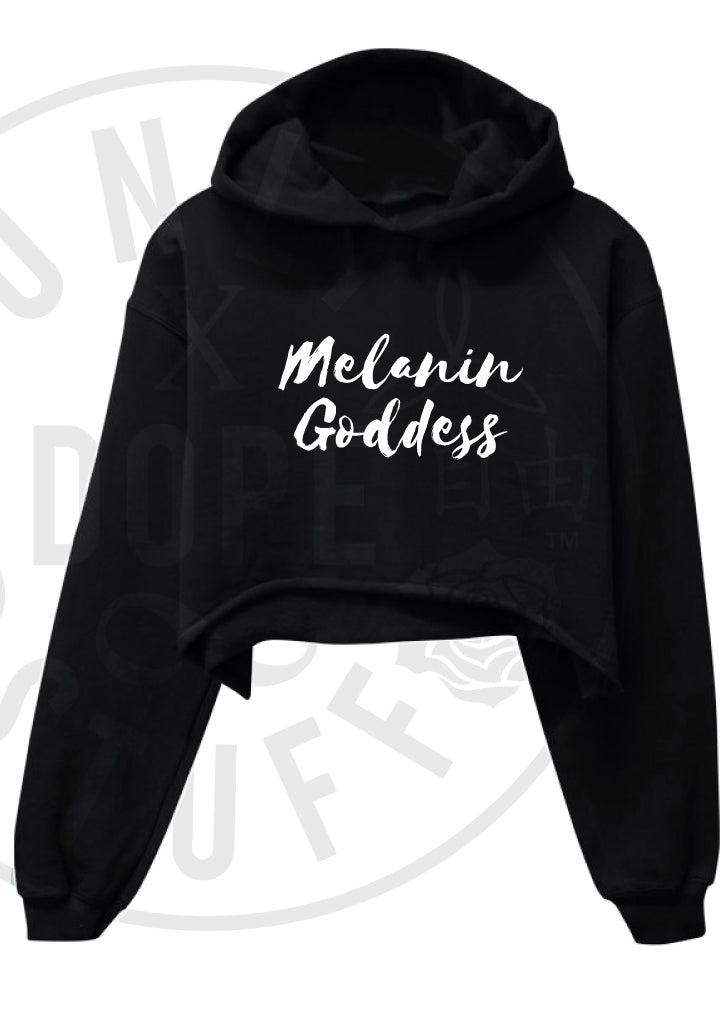 Melanin Goddess Cropped Hoodie