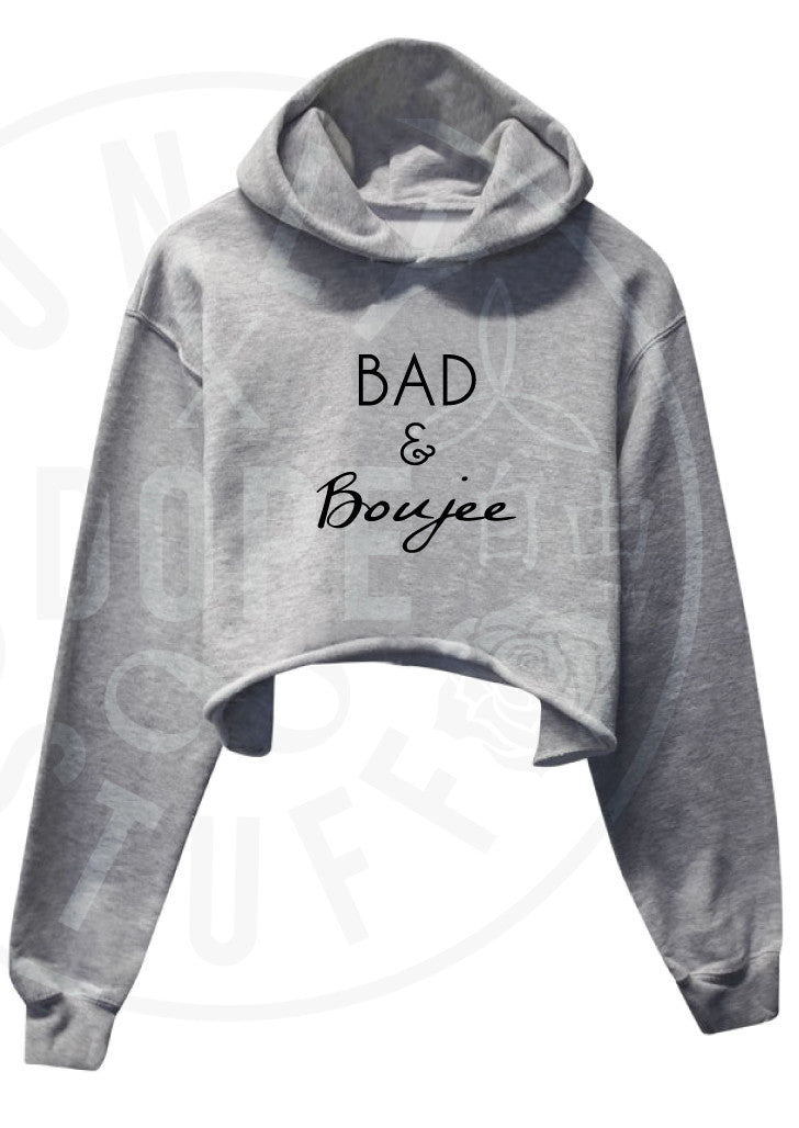 Bad and Boujee Cropped Hoodie