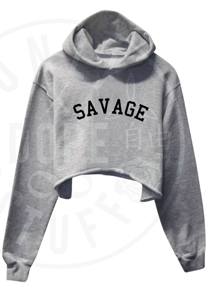 Savage Cropped Hoodie