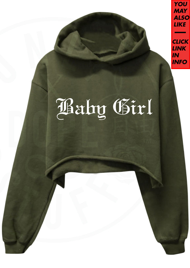 Baby Girl Cropped Hoodie