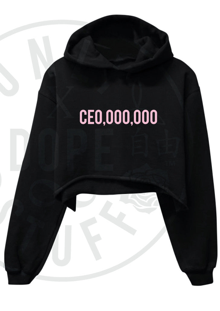 CEO,000,000 Cropped Hoodie