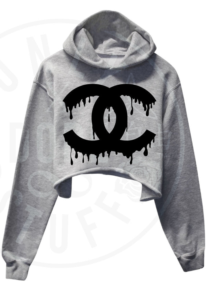 Drip Couture Cropped Hoodie