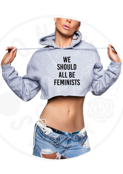 We Should All Be Feminists Cropped Hoodie 2